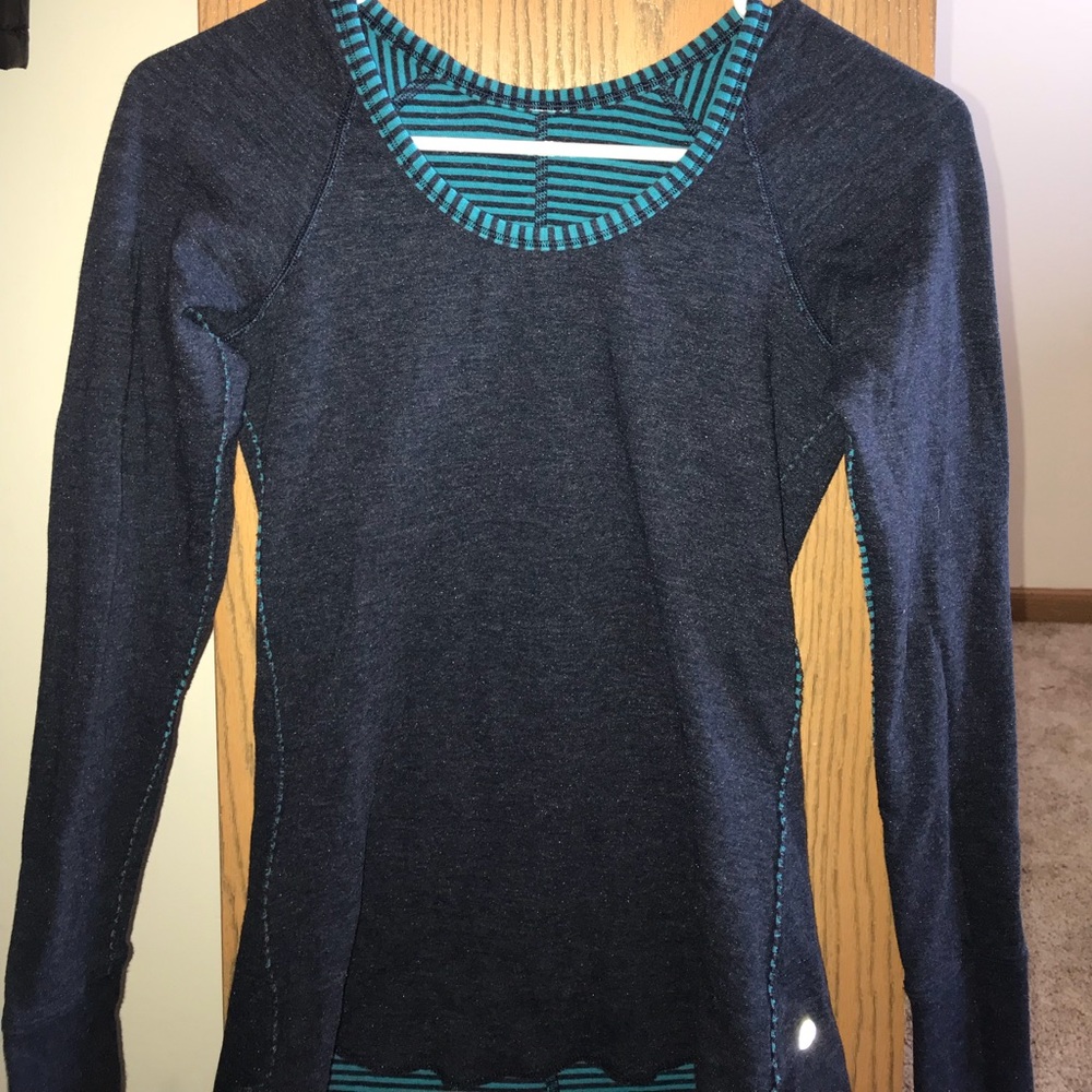 Lululemon Long Sleeve Open Your Heart Reversible
